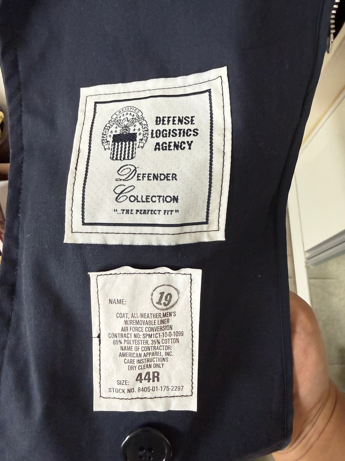 USAF weather coat 미 공군 트렌치코트  상품이미지4