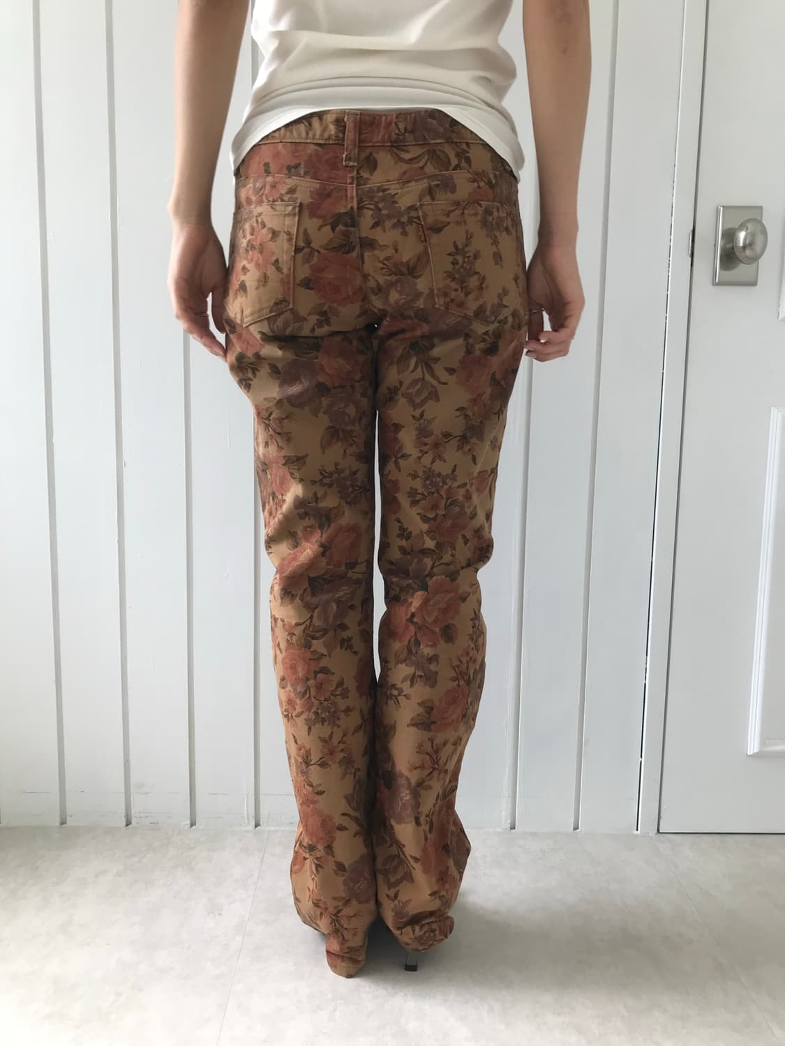 romantic flower denim pants 상품이미지3