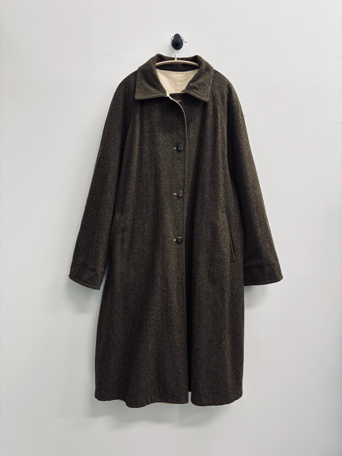 이탈리아 빈티지 프리미엄 리버시블 핸드메이드 롱 코트 상품이미지1