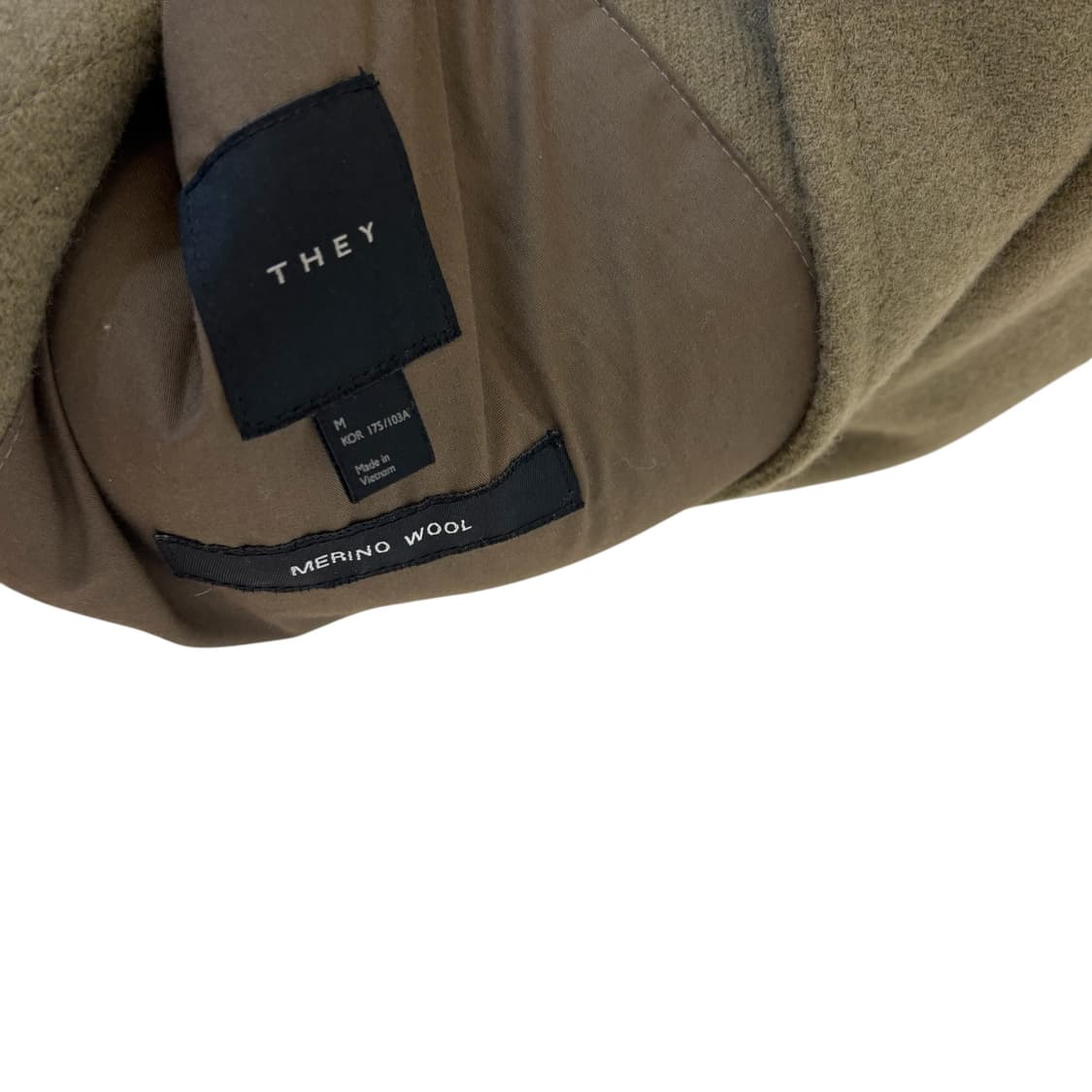 They 오버핏 메리노 울 핸드메이드 코트 상품이미지4
