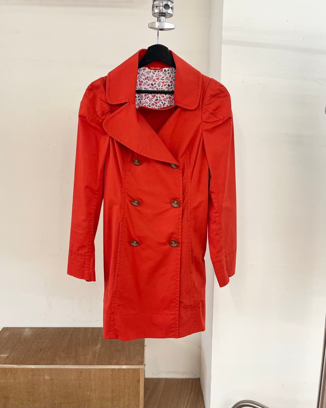 비비안 웨스트우드 오렌지 레드라벨 더블 브레스티드 코트 상품이미지1