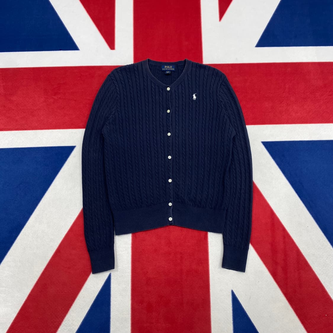 폴로 가디건 실측 여성55 상품이미지1