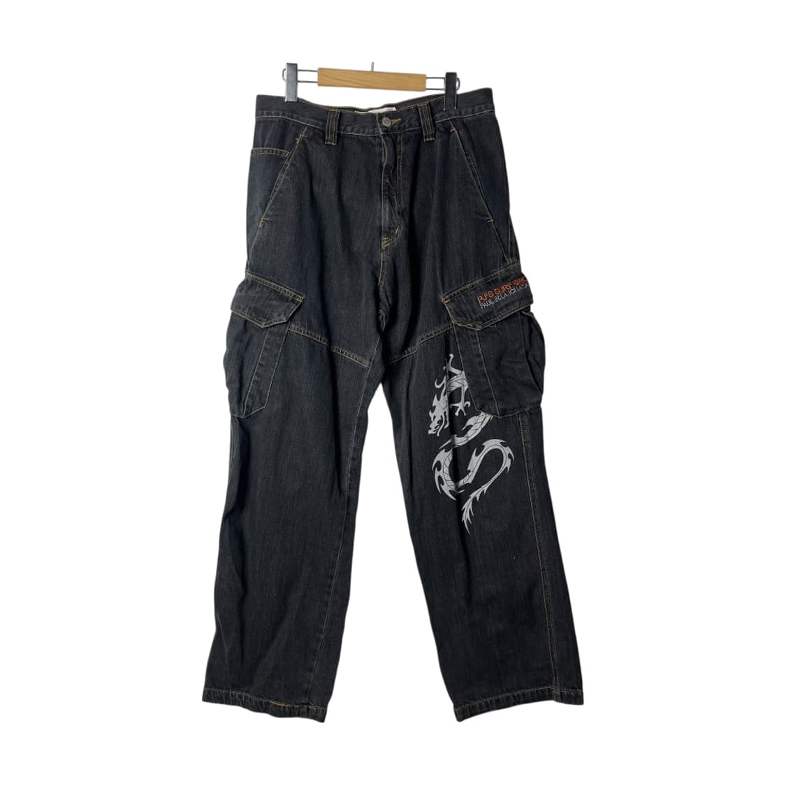 [PJ'S Surf] 올드스쿨 드래곤 카고 데님팬츠 상품이미지1