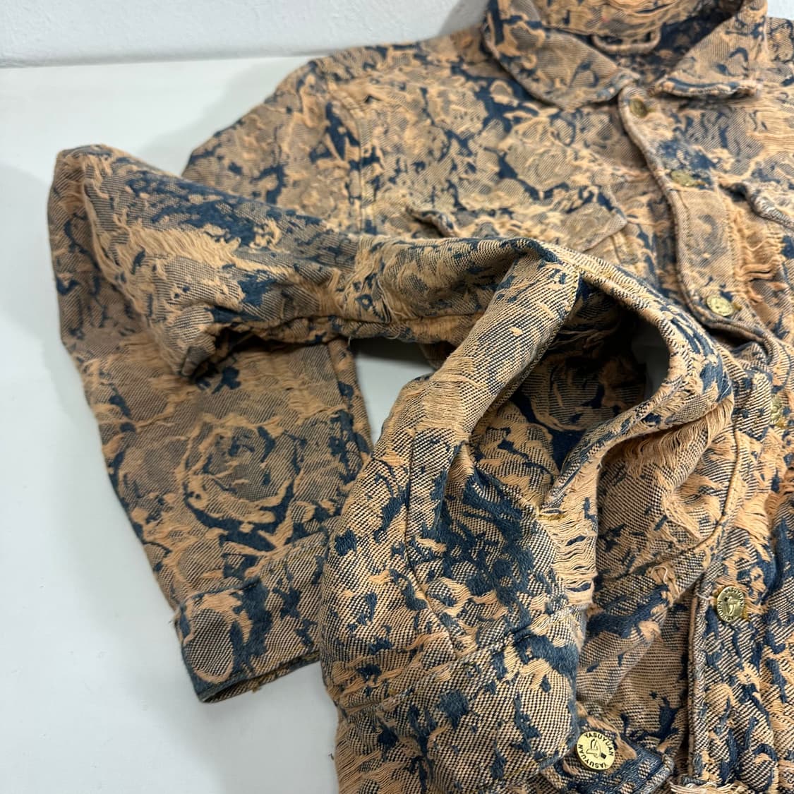 L YASUYUAN 자카드 데님자켓 상품이미지2