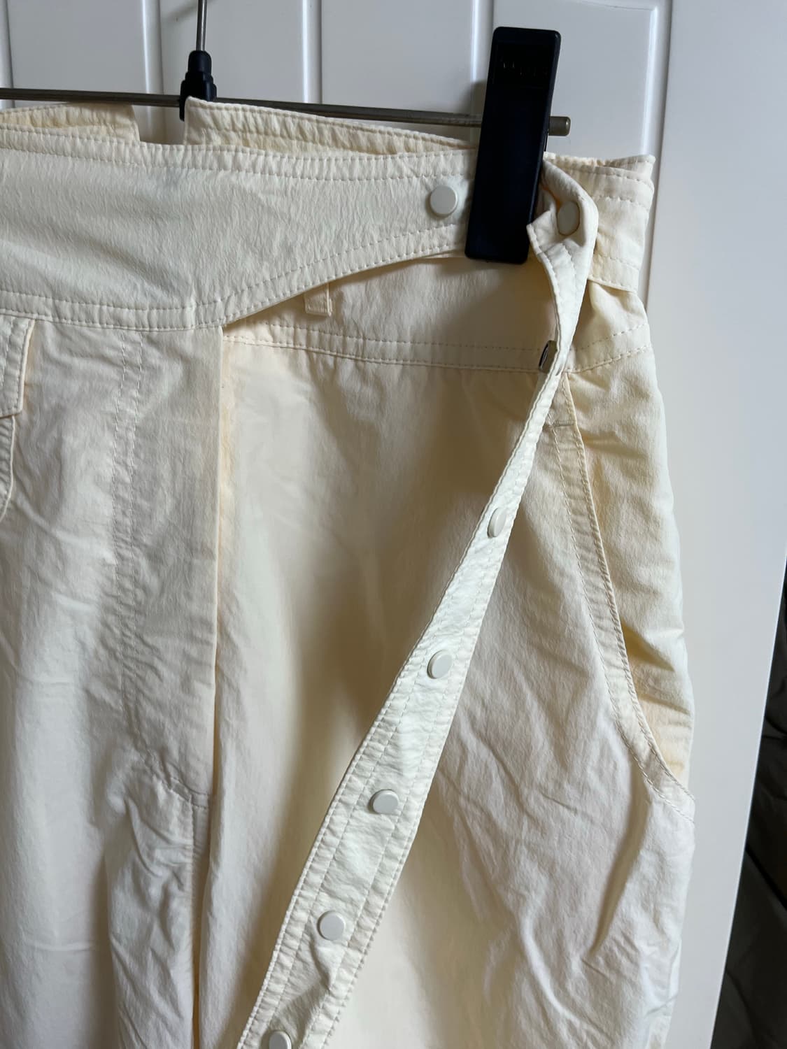 로우클래식 스냅 벨티드 팬츠 크림 상품이미지3