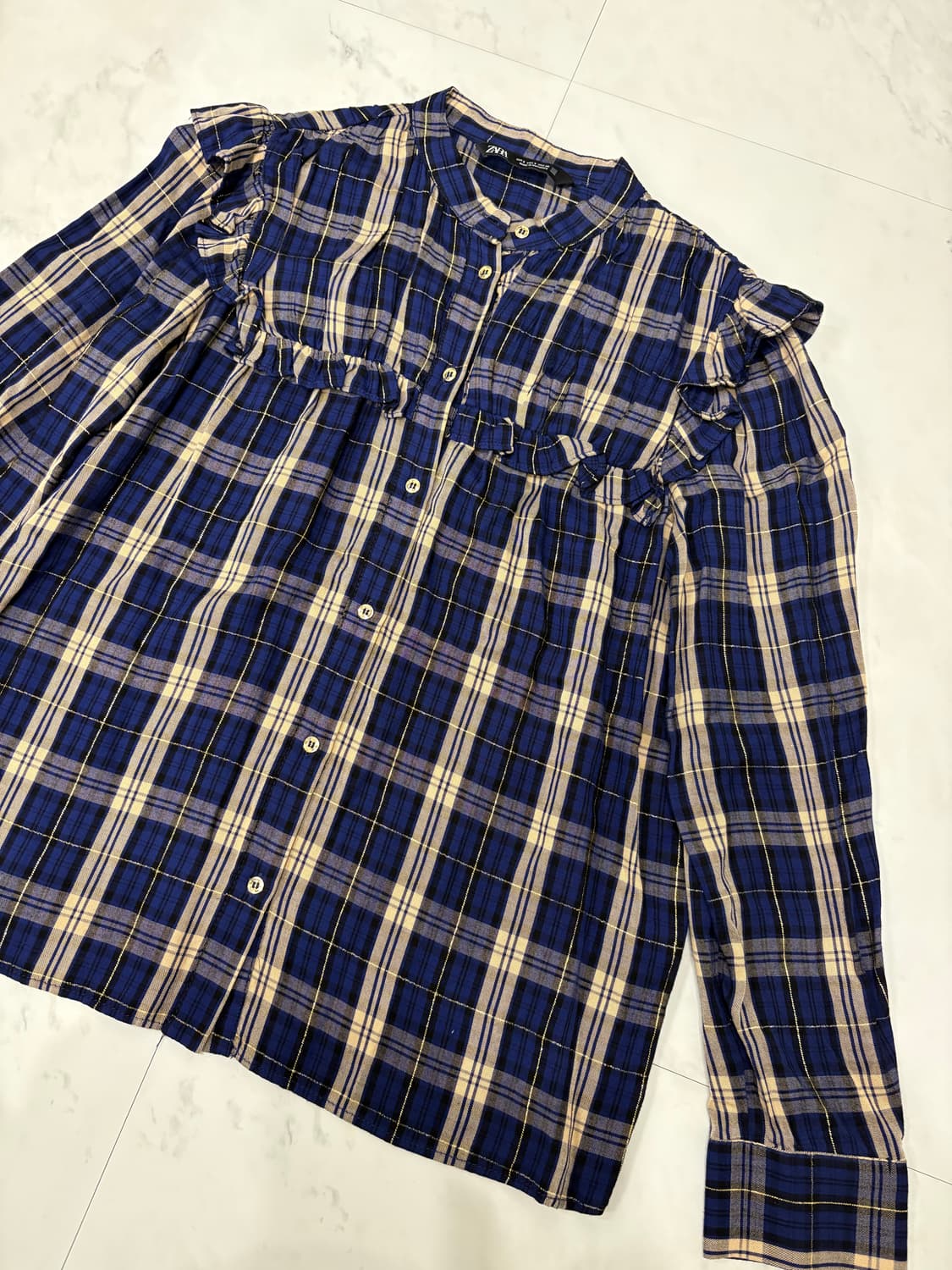 zara checkered shirt 상품이미지2