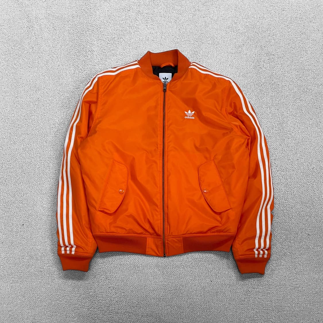 아디다스 트레포일 로고 봄버 패디드 점퍼 오렌지 상품이미지1