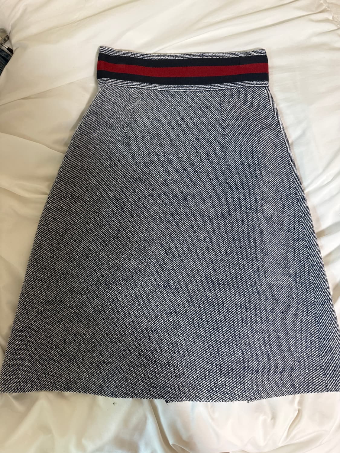 구찌 울 혼방 플리츠 스커트 36 상품이미지4