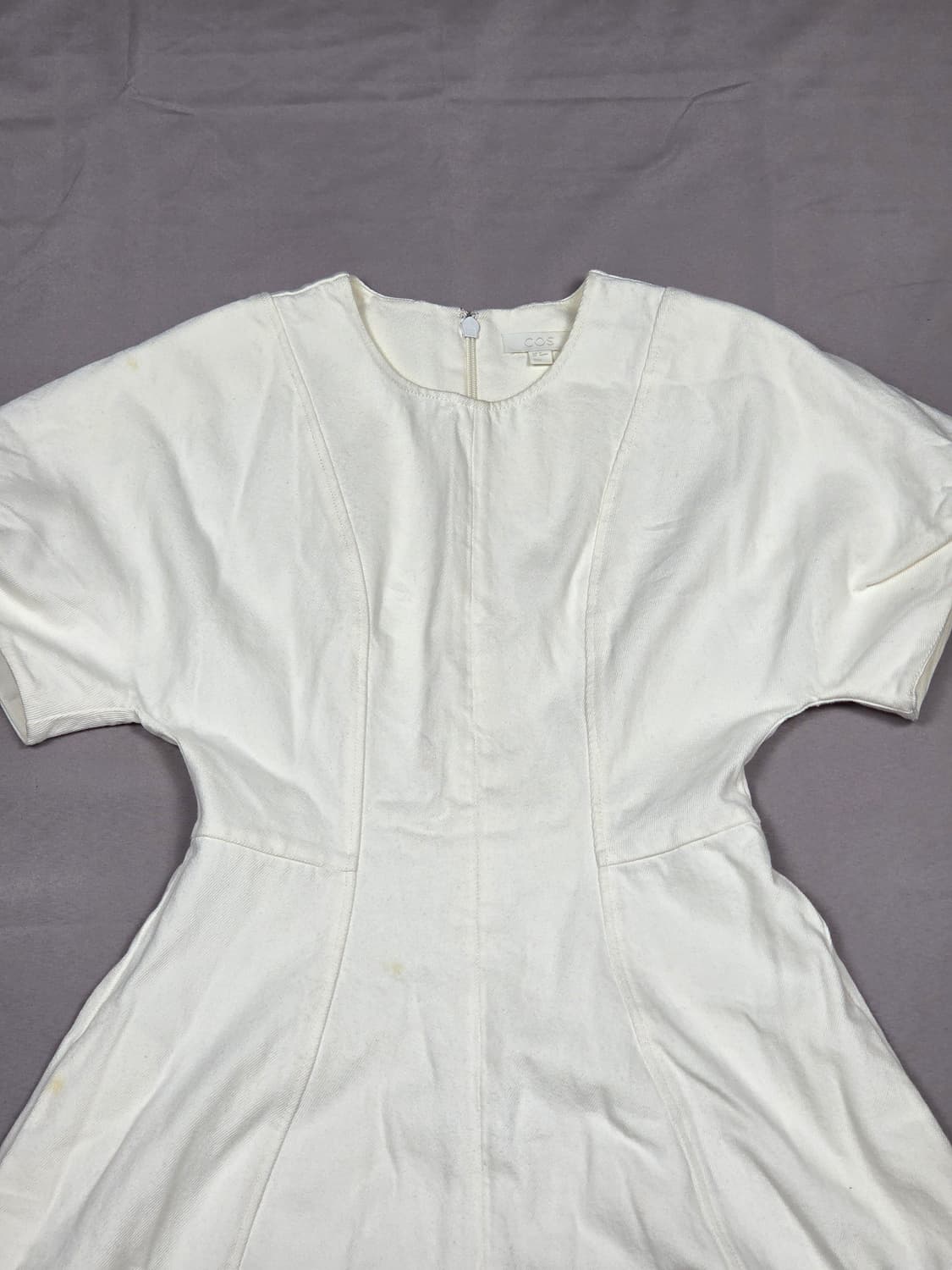 [COS] 퍼프 슬리브 패널 코튼 원피스 | A00154 상품이미지2