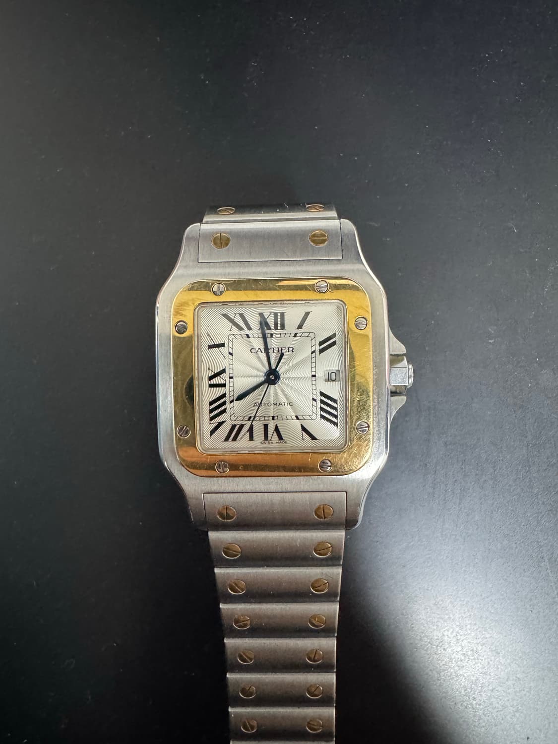 까르띠에 산토스 갈베 콤보 라지(오토매틱 기요쉐판) 상품이미지1