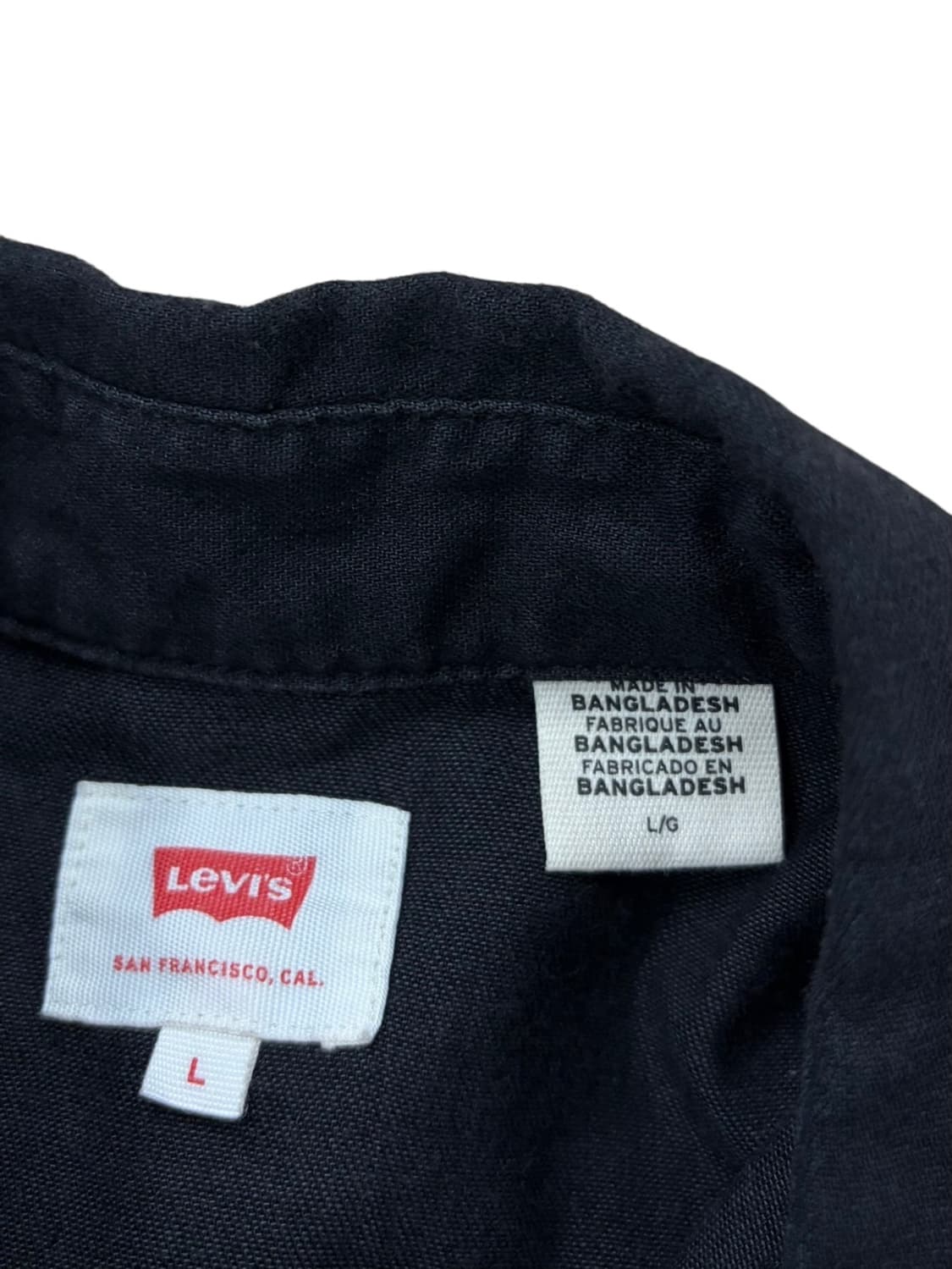 리바이스 워크셔츠 블랙 (L)  상품이미지7