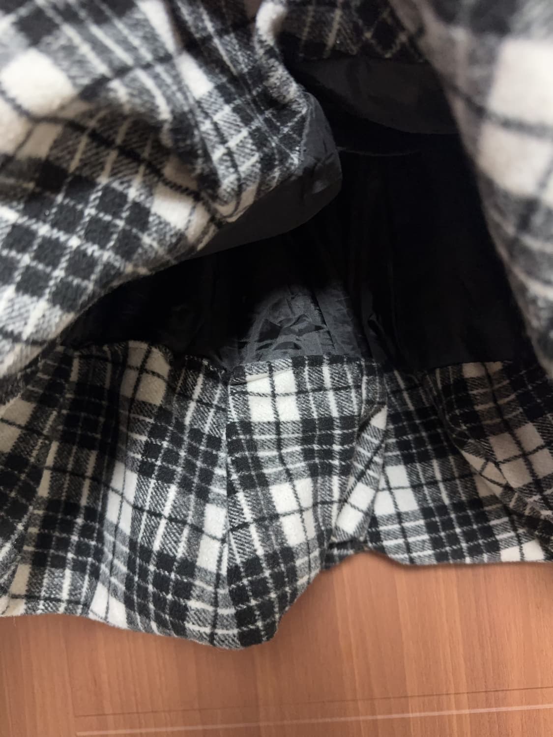 공겜여주 오네 갸루 일본 빈티지 블랙 체크 벌룬 치마 스커트 상품이미지4