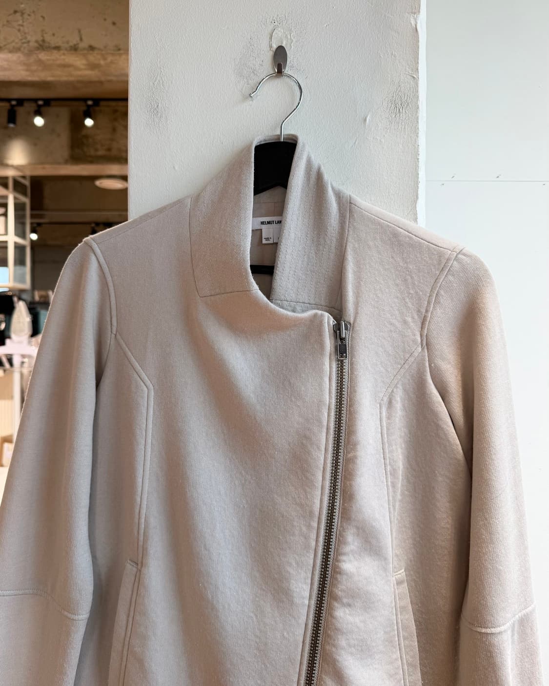 헬무트랭 아이보리 넥 집업 코튼 자켓  상품이미지3