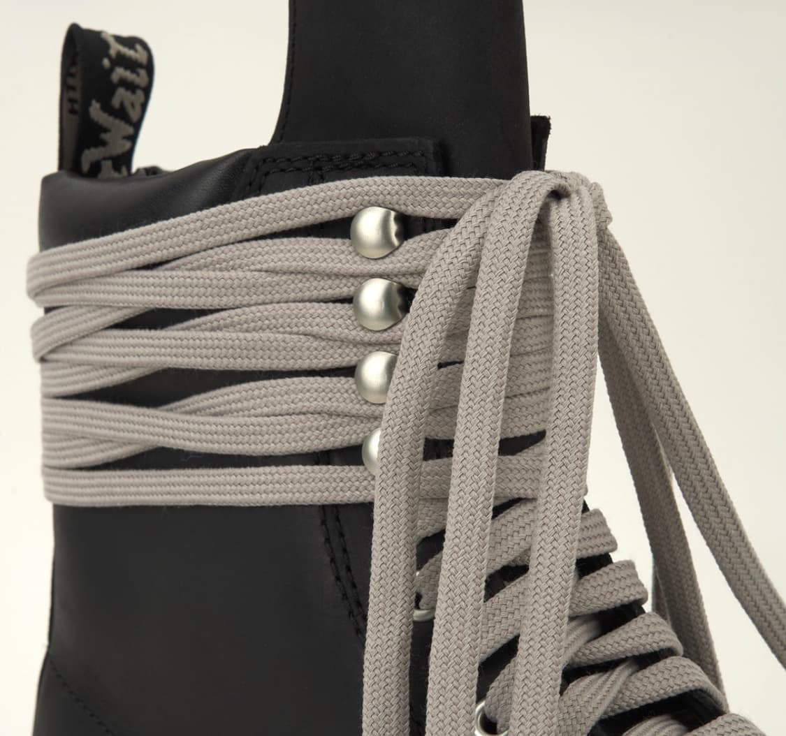 닥터마틴 x 릭 오웬스 쿼드 솔 스틸 토 부츠 블랙 상품이미지6