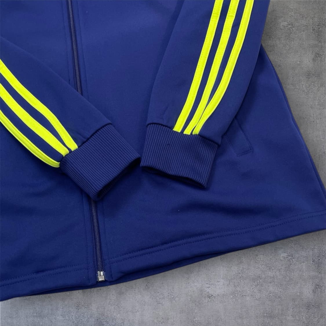 아디다스 Adidas 블루 형광 프레데터 플리스 집업 100 상품이미지5