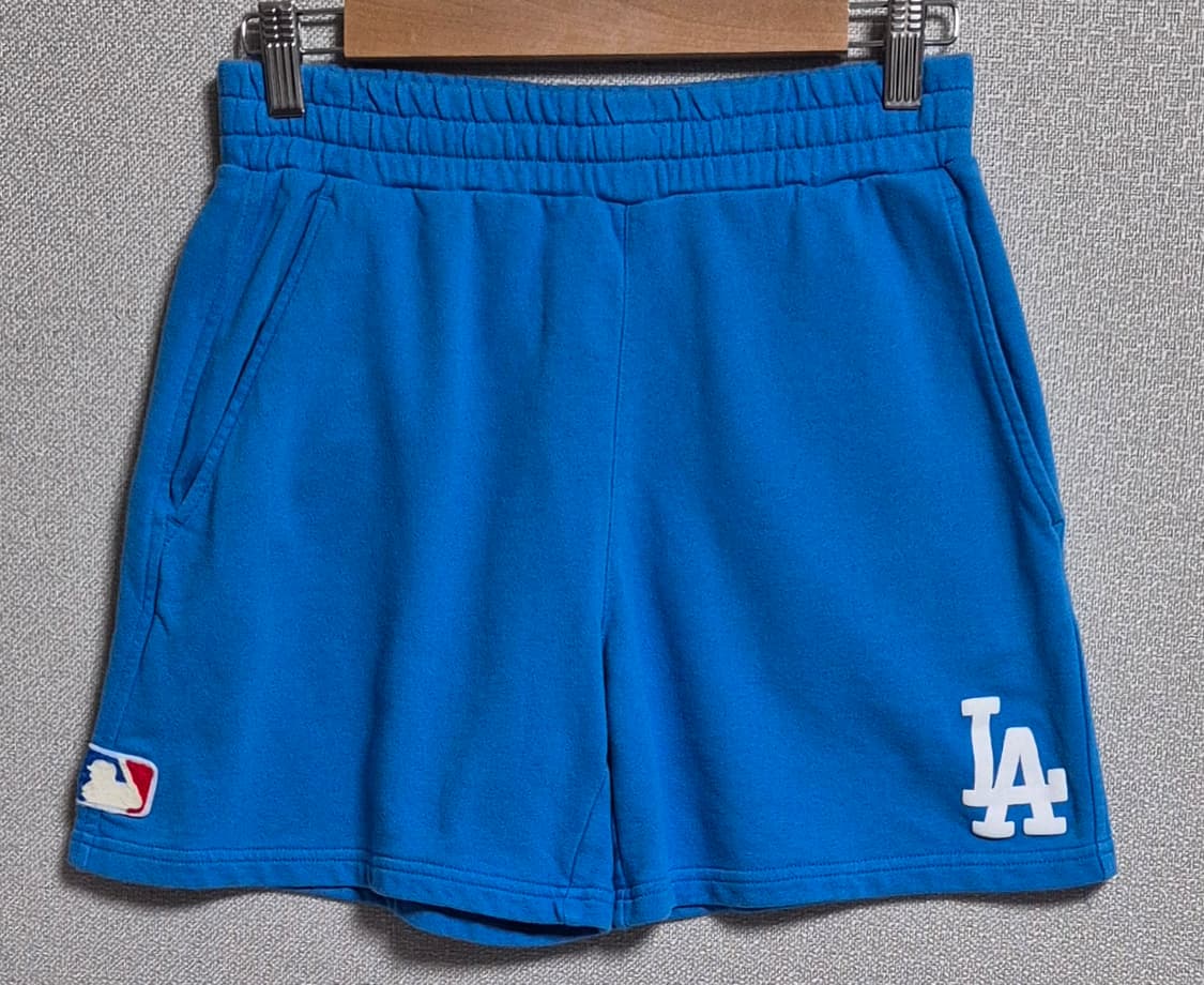 XS ) MLB 엠엘비 LA다저스 블루 쇼츠 반바지 상품이미지1