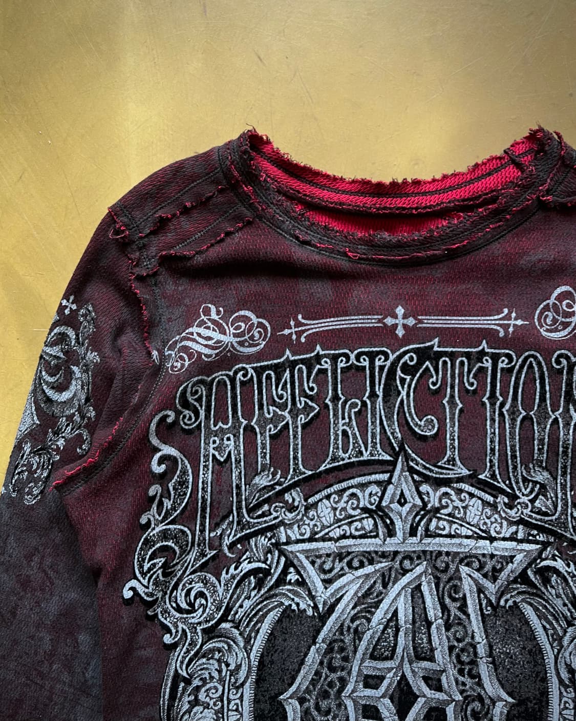 Old Affliction Gothic Knit long-Sleeve 상품이미지4