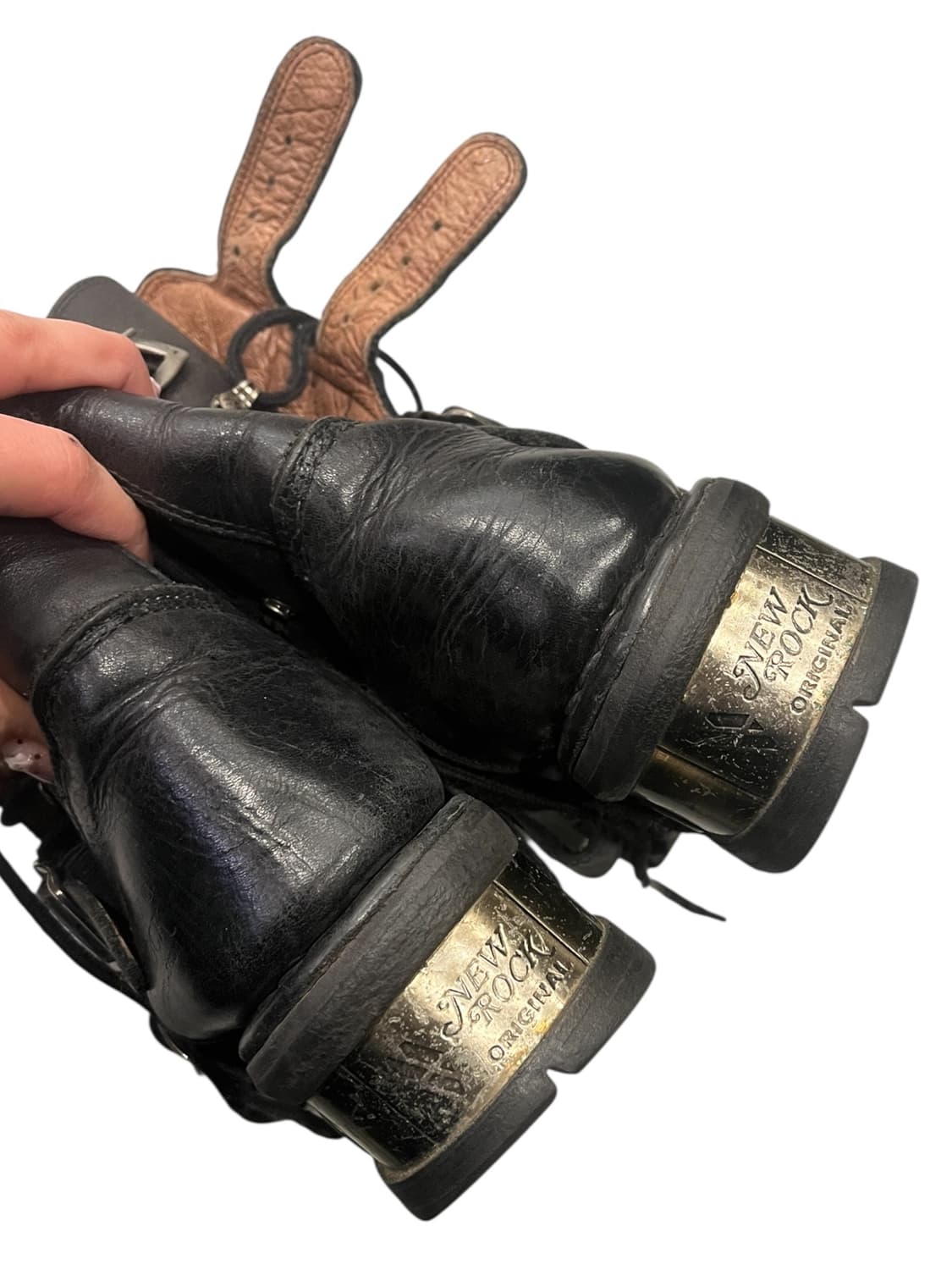 뉴락 빈티지 4버클 부츠 상품이미지4