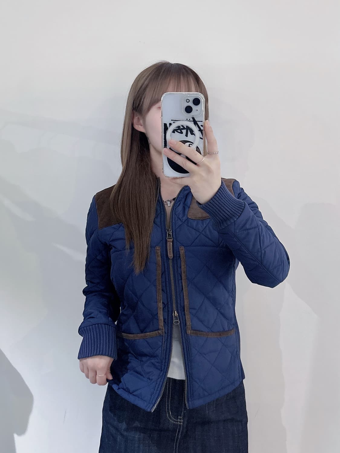 폴로랄프로렌 네이비 퀄팅 투웨이 자켓 상품이미지1