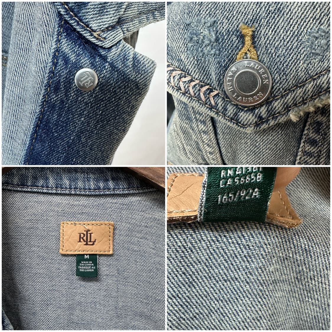 POLO 폴로 랄프로렌 여성 스티치 데님 자켓 M사이즈 J28 상품이미지8
