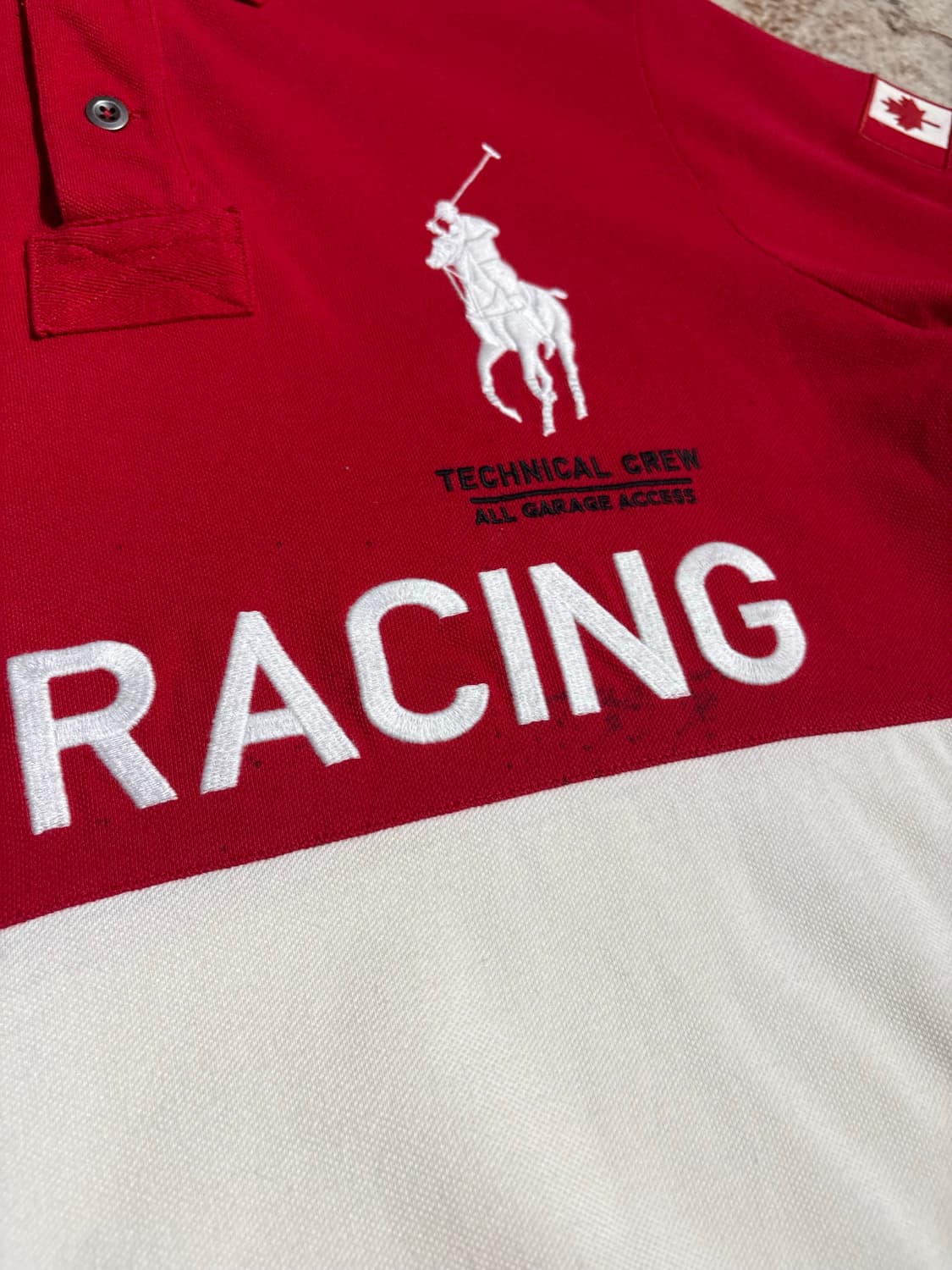 폴로 랄프로렌 빅포니 레이싱 캐나다팀 카라 반팔티셔츠 상품이미지2