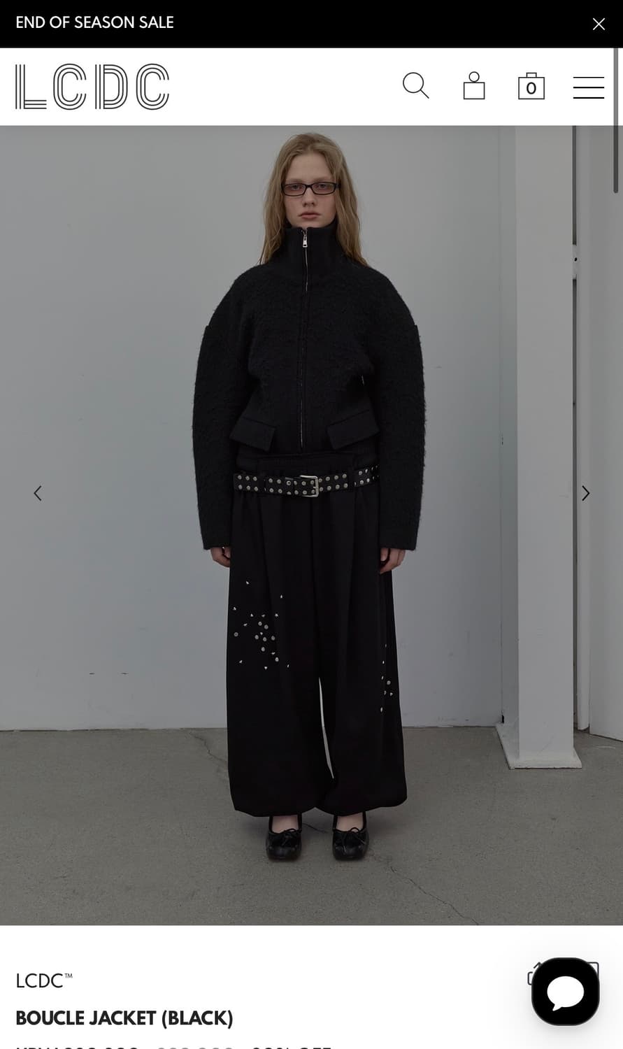 LCDC BOUCLE JACKET (BLACK) 상품이미지3