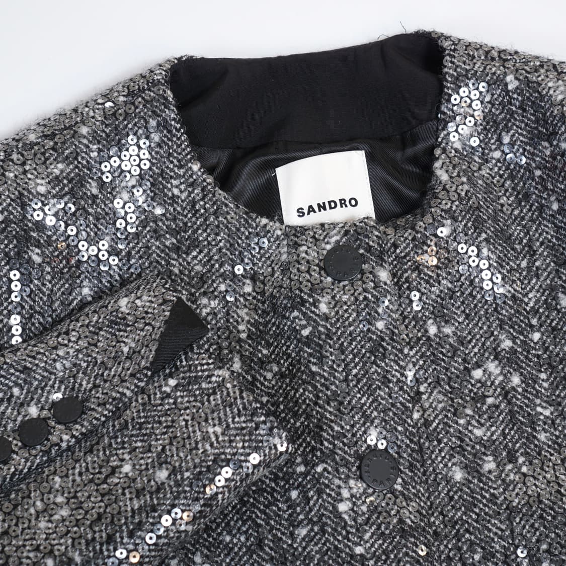 산드로 트위드 시퀸 자켓 상품이미지1