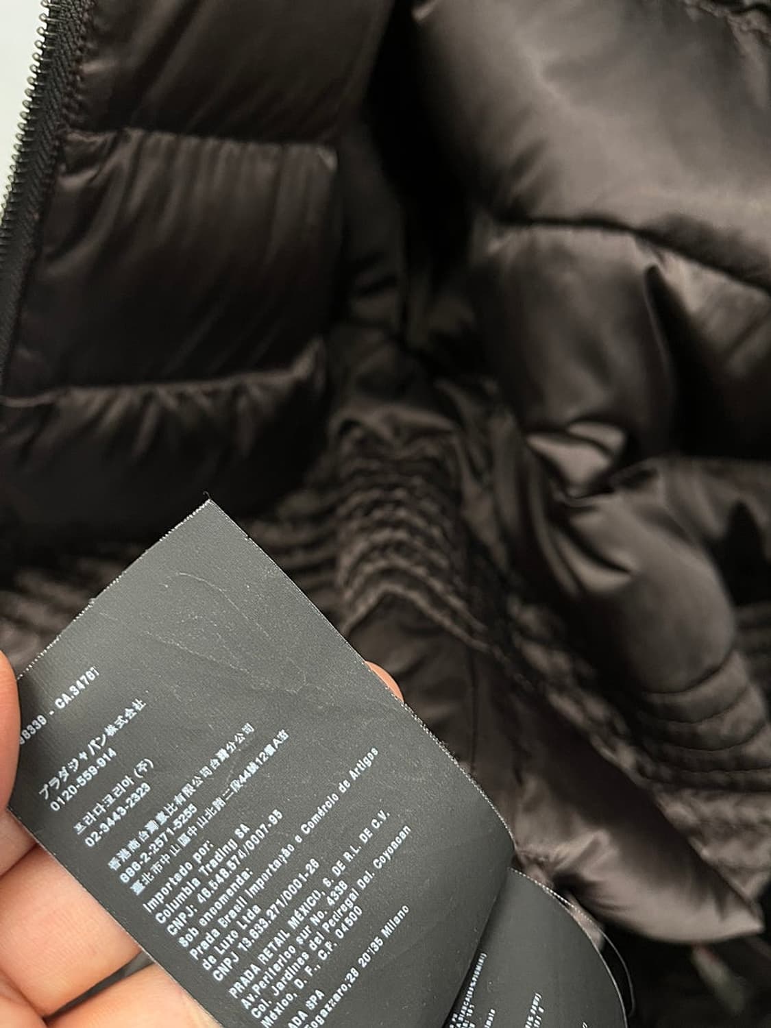 여) 프라다 초코브라운 새틴 롱패딩  상품이미지7