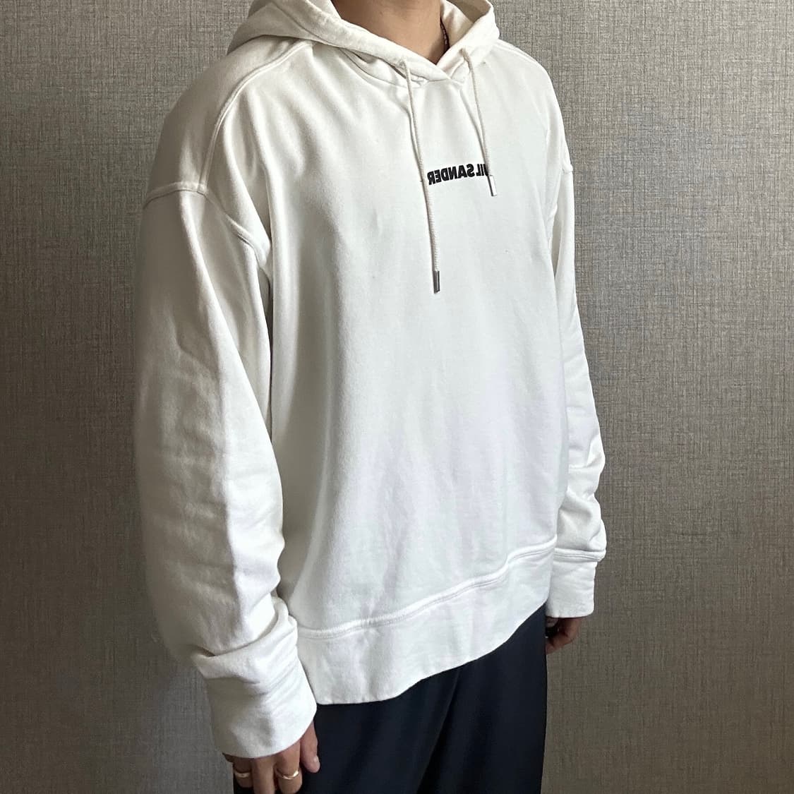 Jil Sander 질 샌더 미드로고 후드티 XL 상품이미지4