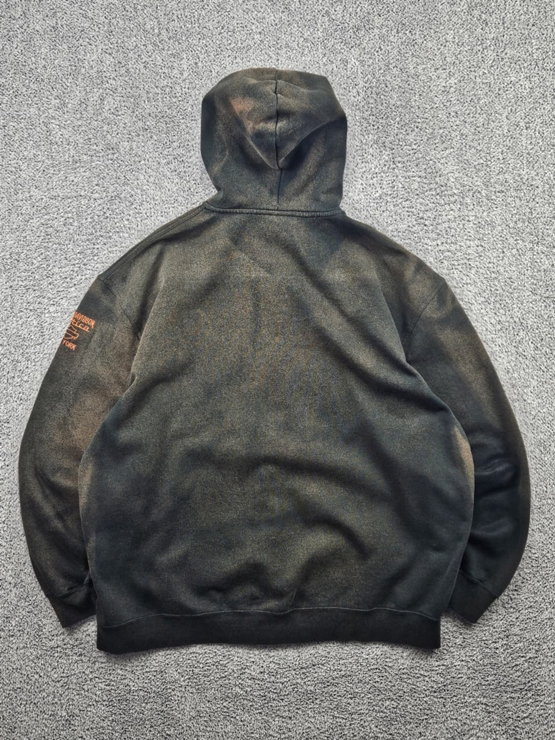 할리데이비슨 다잉워시드 커스텀 스웻 후드집업 (2XL추정) / 11456 상품이미지5