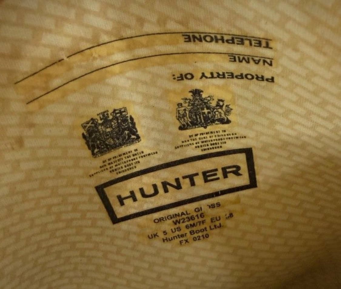 Hunter 헌터 블랙 레인부츠 상품이미지2