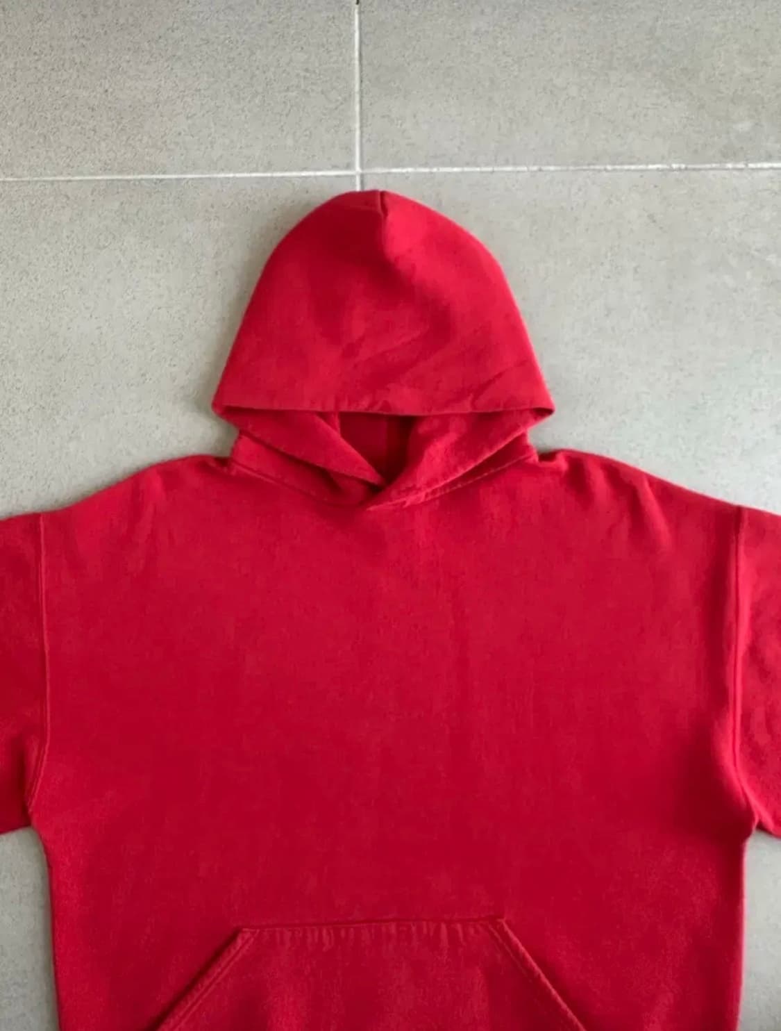 90s 빈티지 러셀 후드 레드 XL USA 상품이미지4