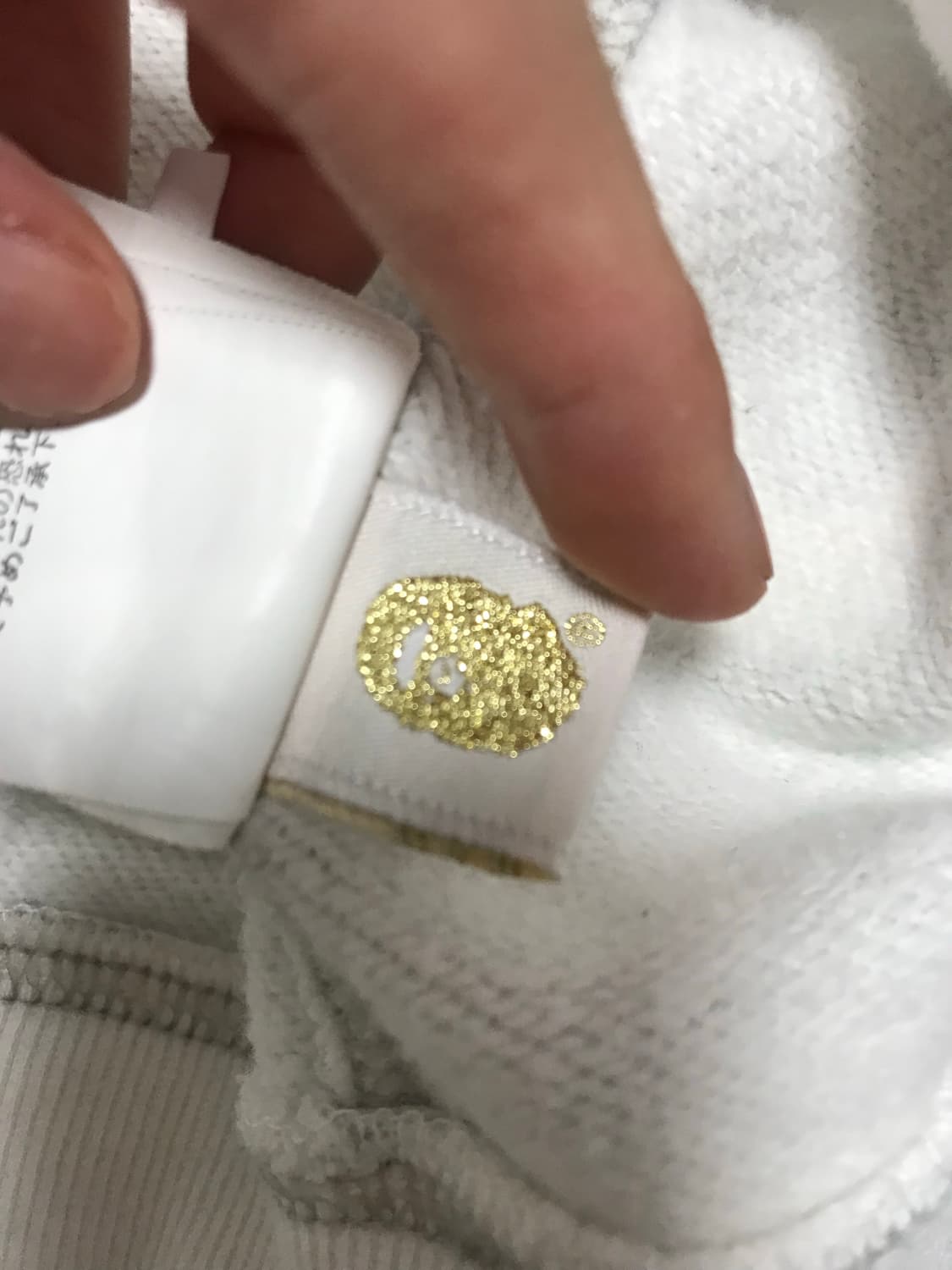 베이프 샤크 후드집업 흑백 상품이미지5