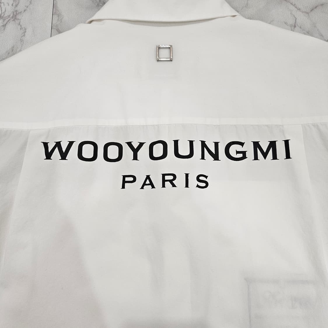 정품 우영미 22s 백로고 화이트 셔츠 상품이미지3