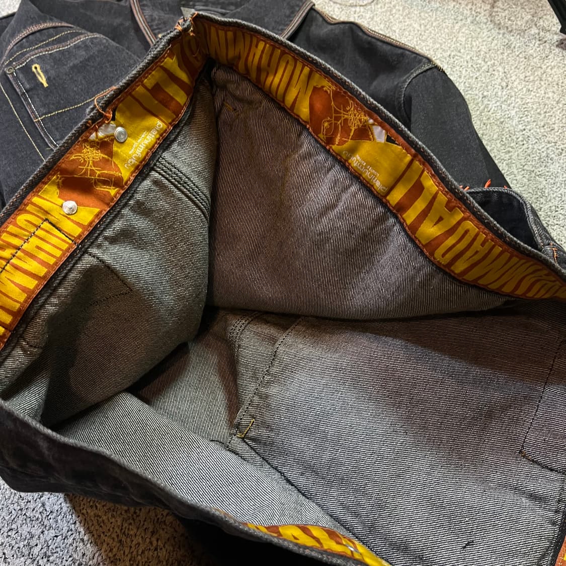 후부 무하마드 알리 올드스쿨 빅로고 데님 자켓 (새 택) 상품이미지6