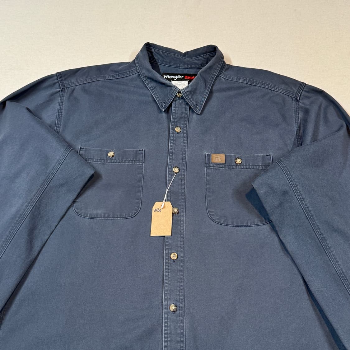 XXL) Wrangler 랭글러 투포켓 워크웨어 코튼 셔츠 W50 상품이미지3