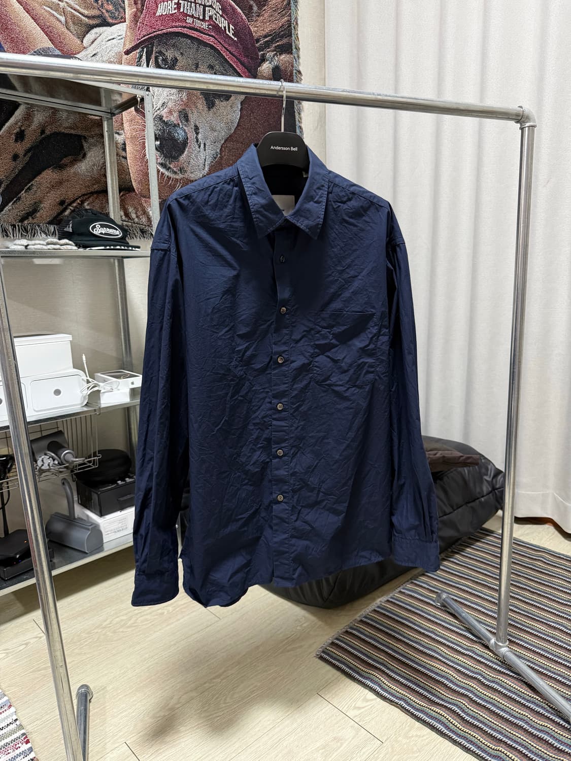 인더로우 네이비 셔츠 상품이미지2