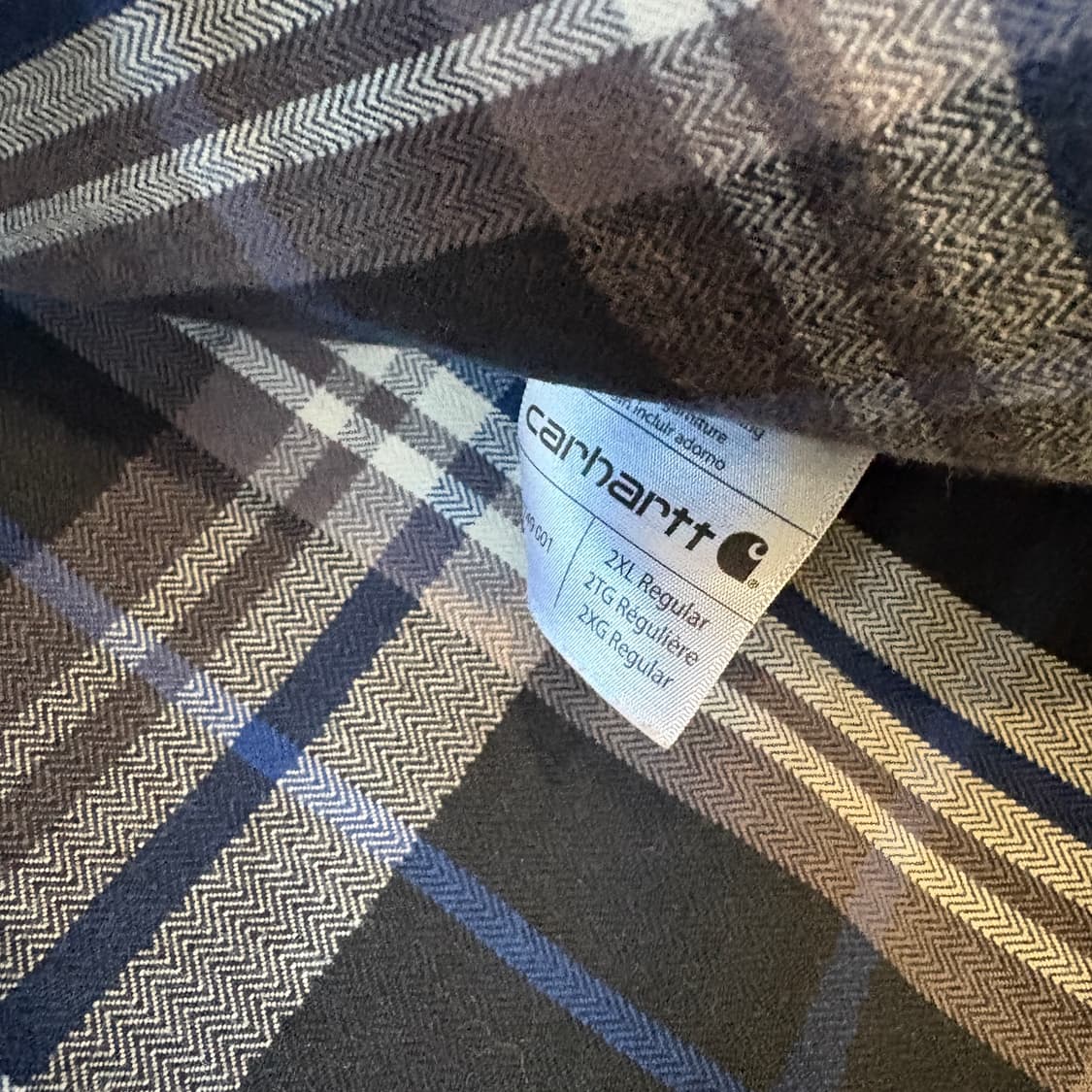 칼하트 오리지널 해비 코튼 체크 긴팔 셔츠  상품이미지9