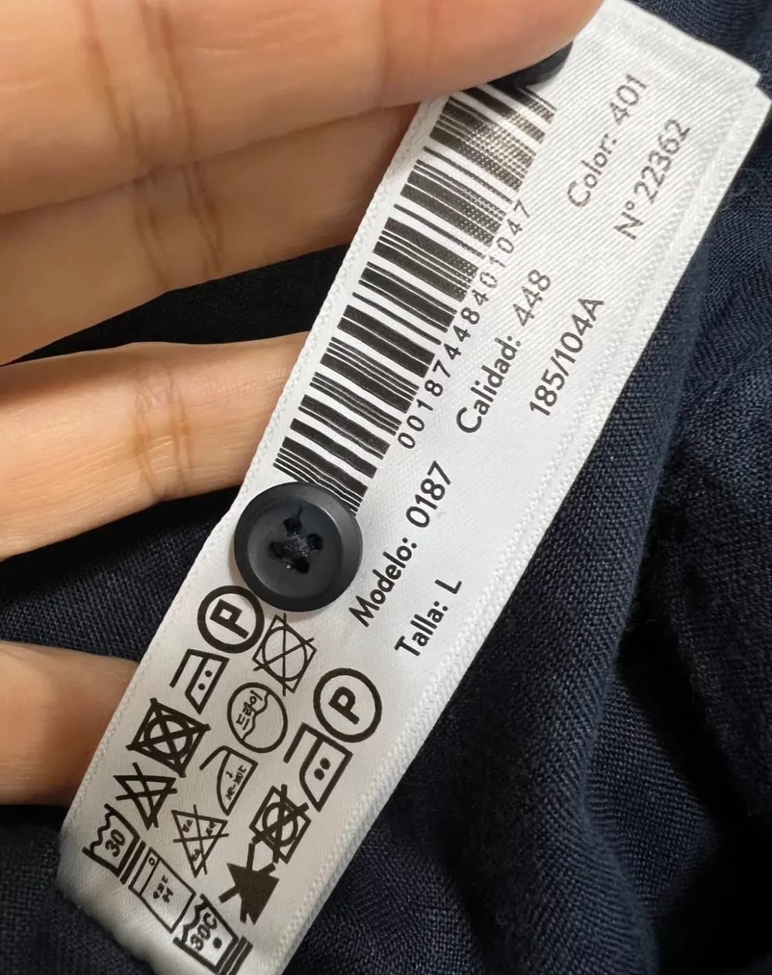 마시모뚜띠 남성 네이비 린넨긴팔셔츠 상품이미지7