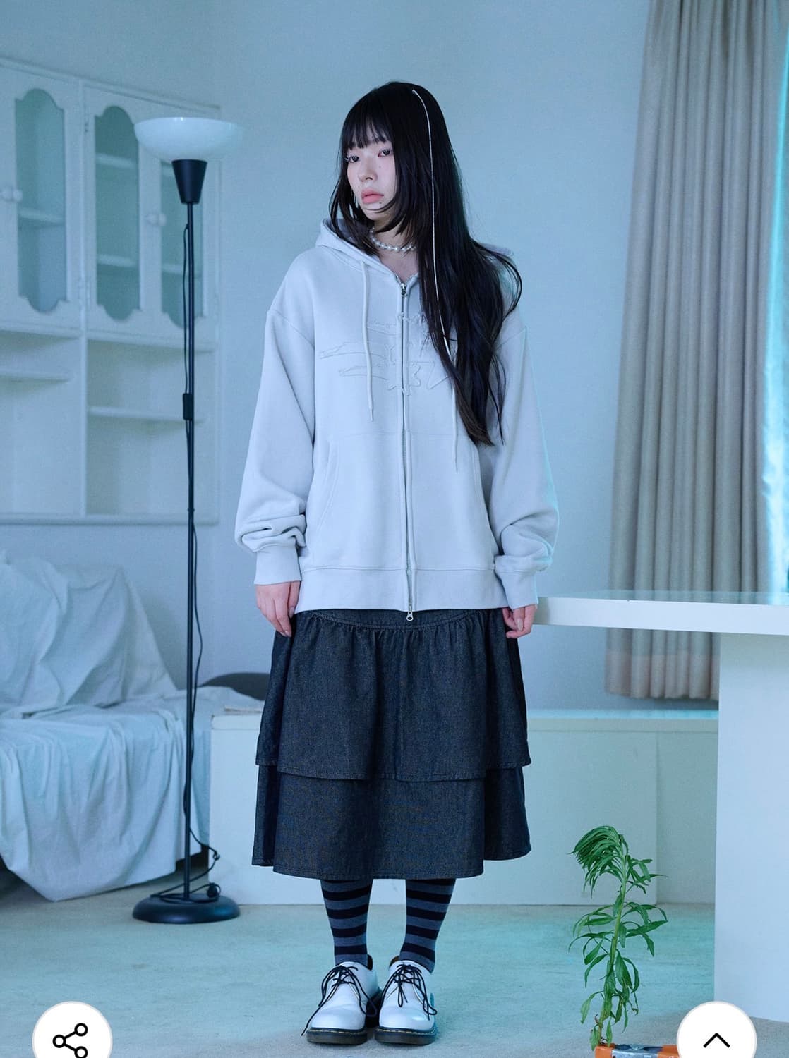 나이스고스트클럽 3STAR LOGO ZIP HOODIE 상품이미지3