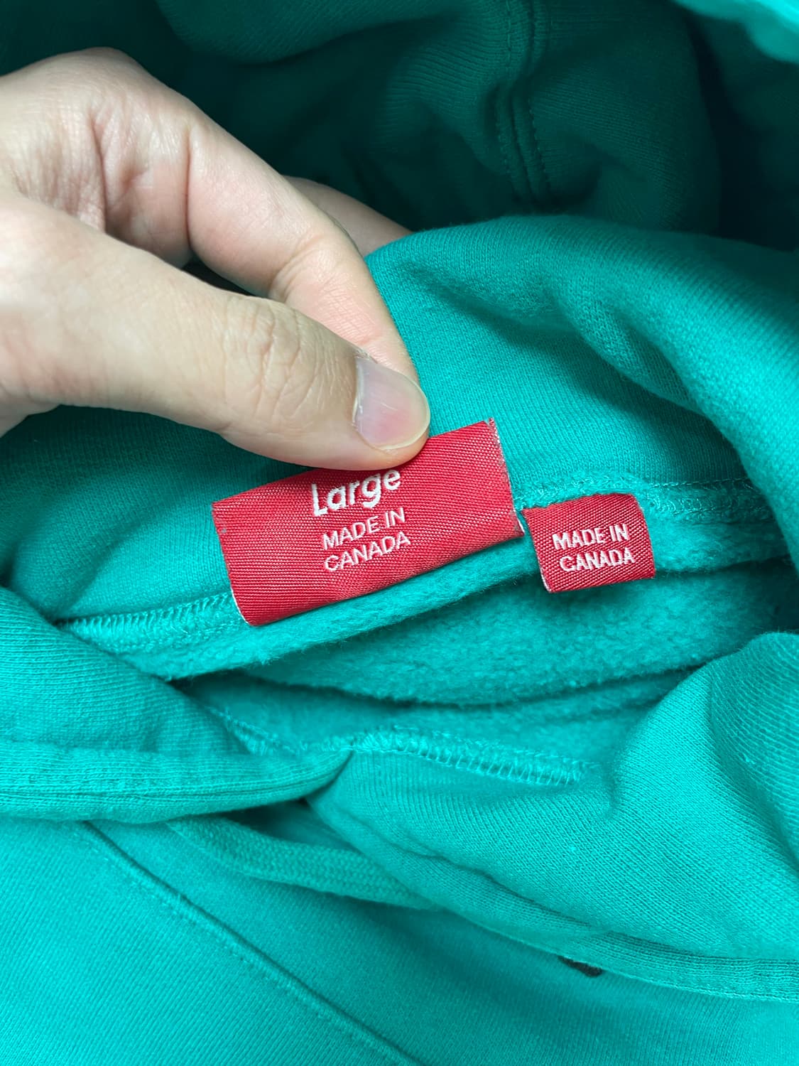 [L] 슈프림 뱀피렐라 후드 타코이즈 상품이미지3