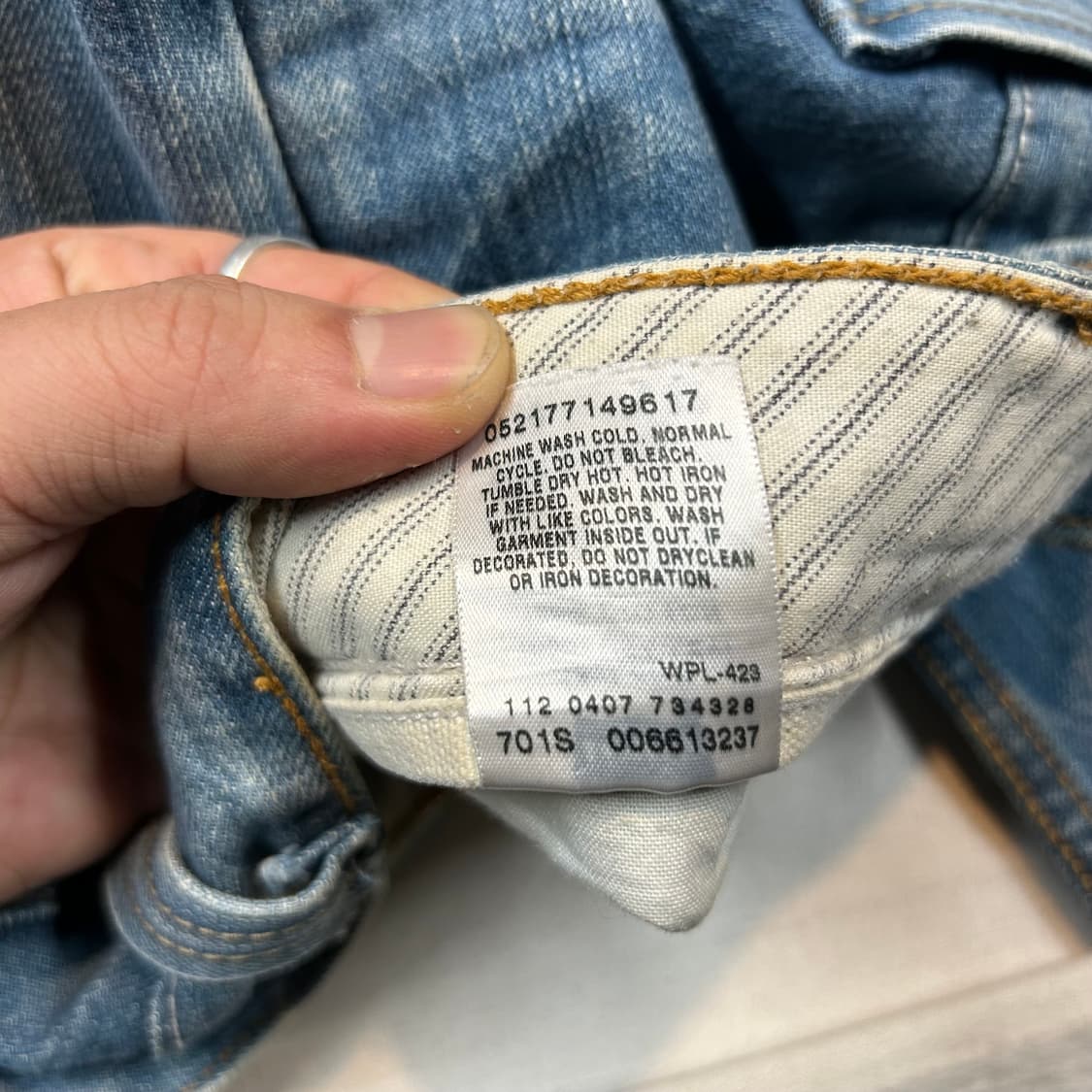 30inch) 리바이스 701 슬림 스트레이트 데님 청바지 상품이미지10