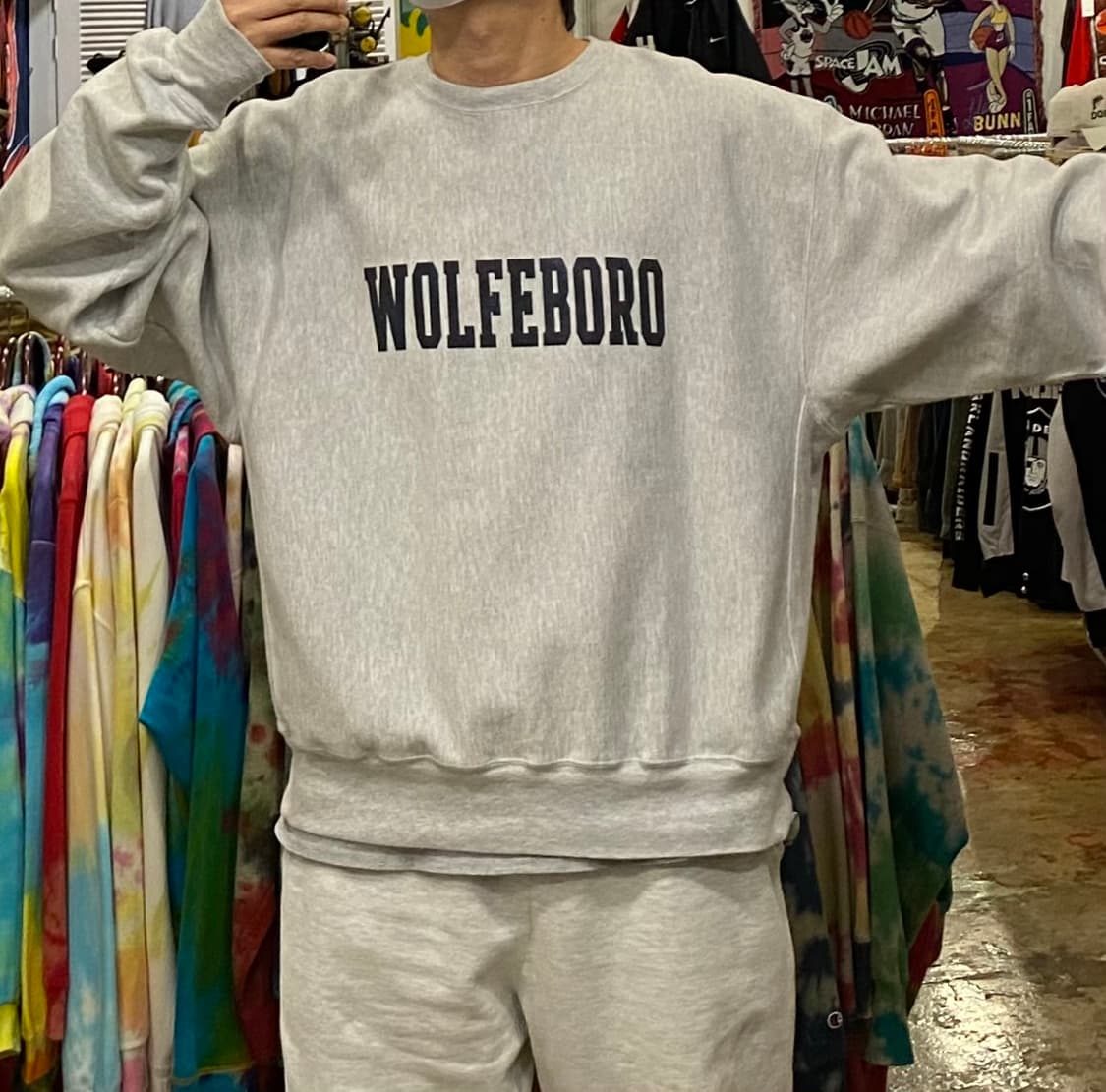 90s USA 챔피온 WOLFEBOR리버스위브 맨투맨  상품이미지2