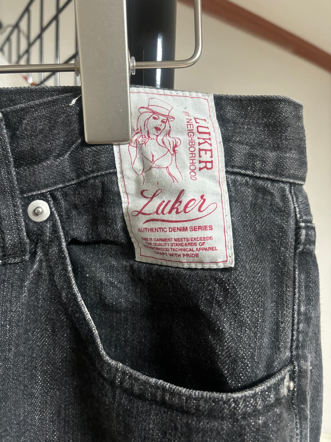 네이버후드x루커 흑청 데님32 상품이미지3