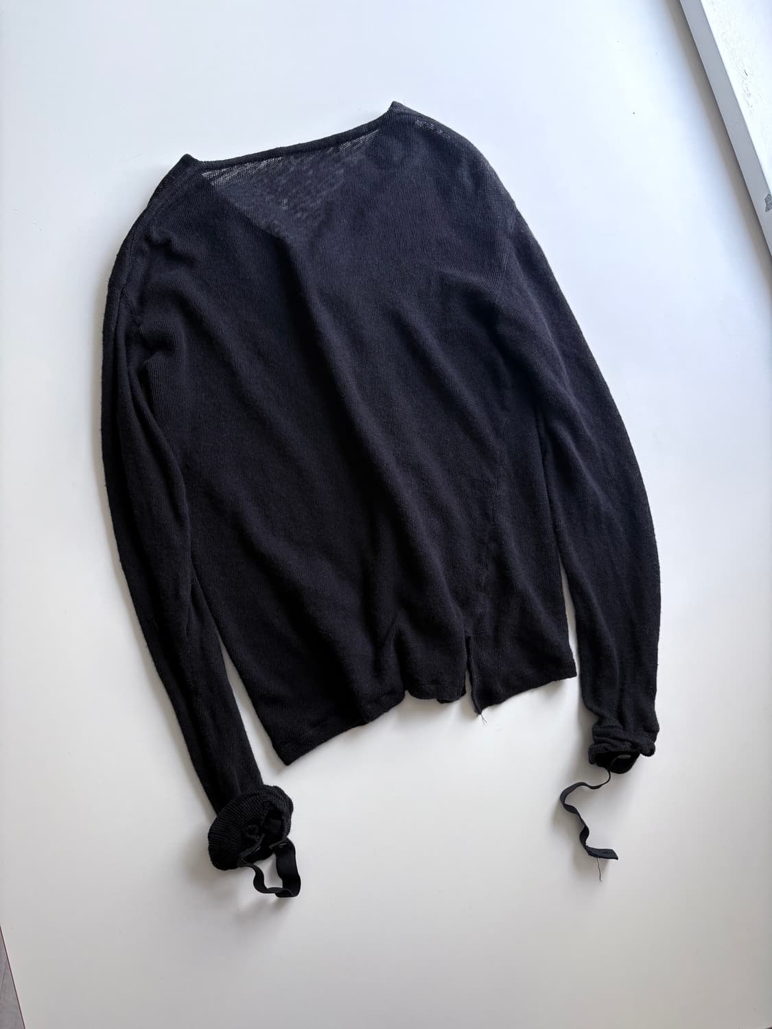 헬무트랭 린넨 시어 사선 가디건 상품이미지10