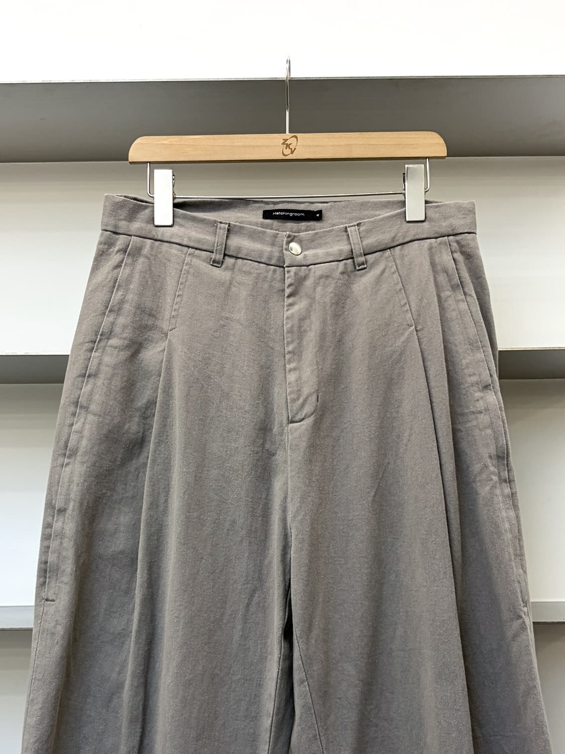 해칭룸 와이드 핀턱 트라우저 팬츠 상품이미지2