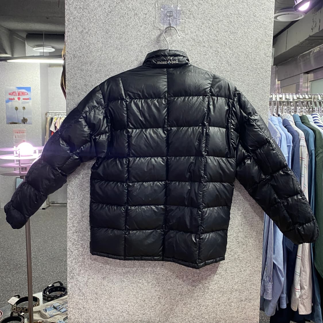 몽벨 슈페리어 블랙 다운 자켓 경량 패딩 B3832 상품이미지4