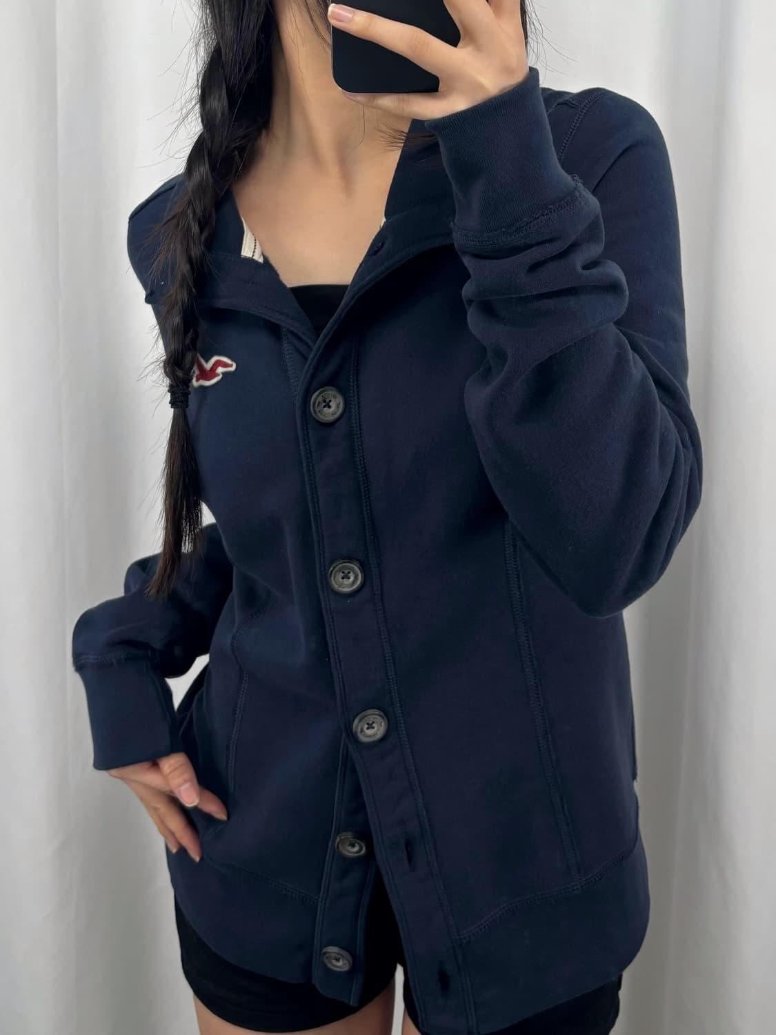 홀리스터 네이비 가디건 자켓 상품이미지3