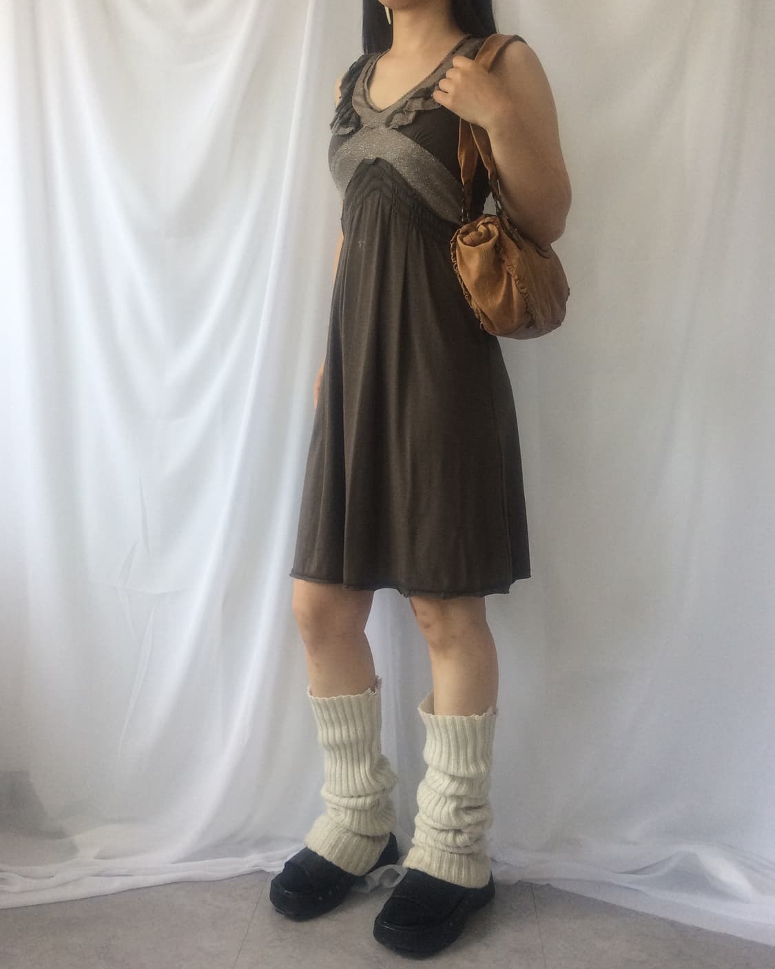 Knitted point sleeveless onepiece 상품이미지7
