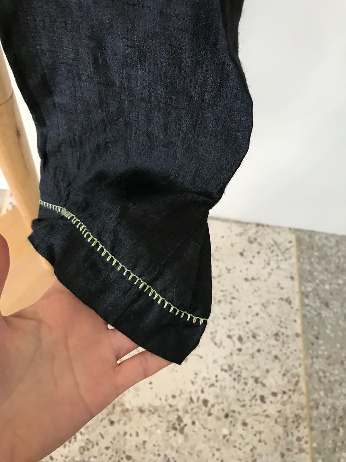 y2k 핀터깔 비즈 카프리 팬츠 상품이미지3